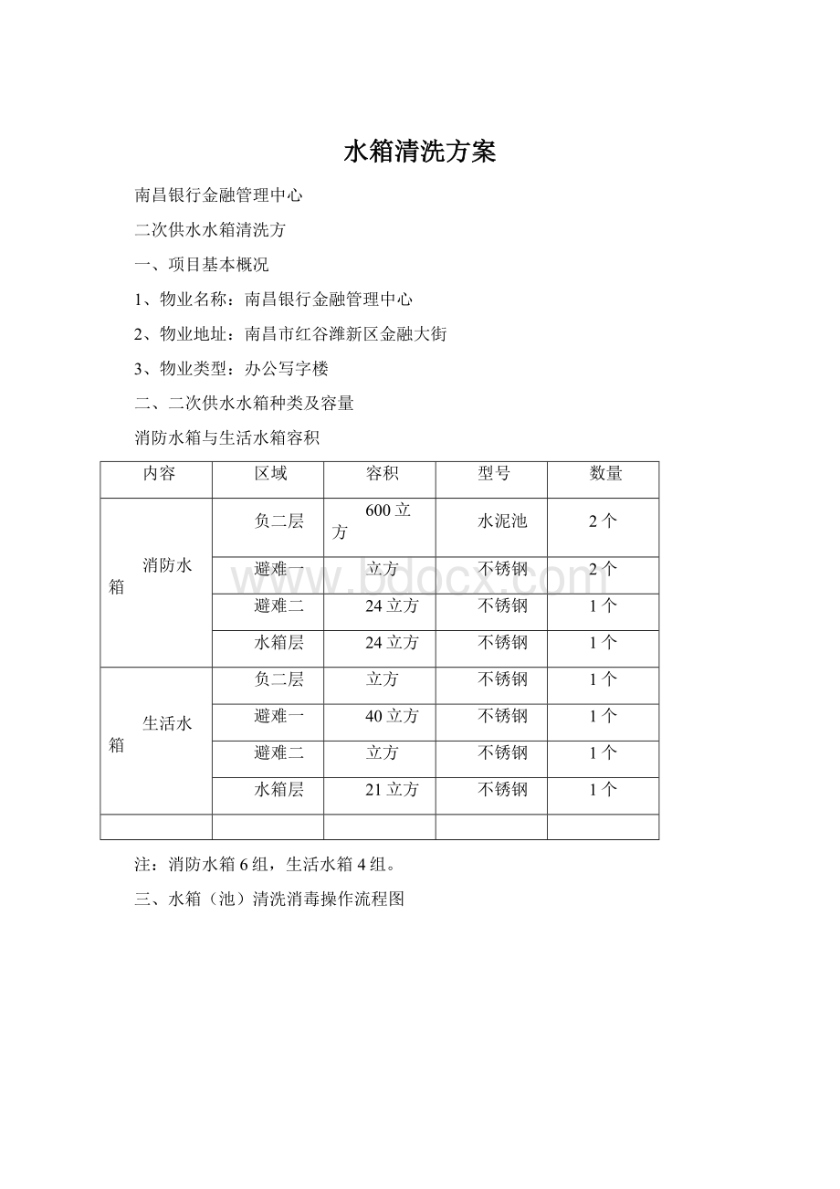 水箱清洗方案.docx