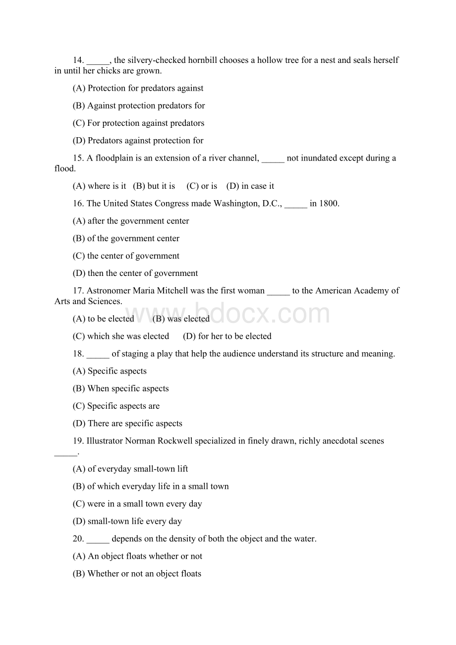 TOEFLjunior模拟试题Word文件下载.docx_第3页