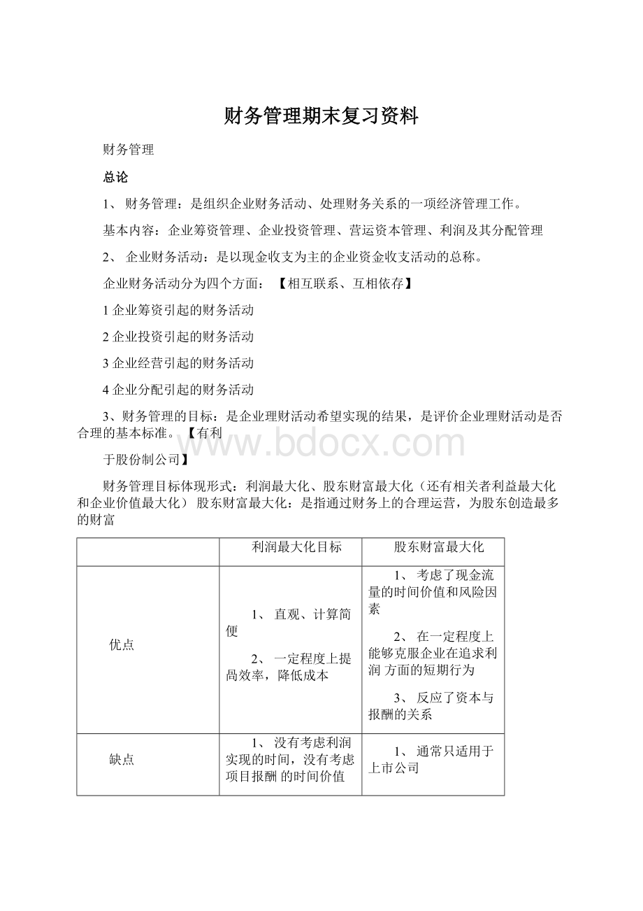 财务管理期末复习资料.docx_第1页