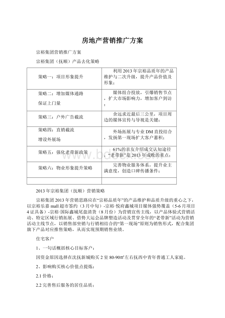 房地产营销推广方案.docx_第1页