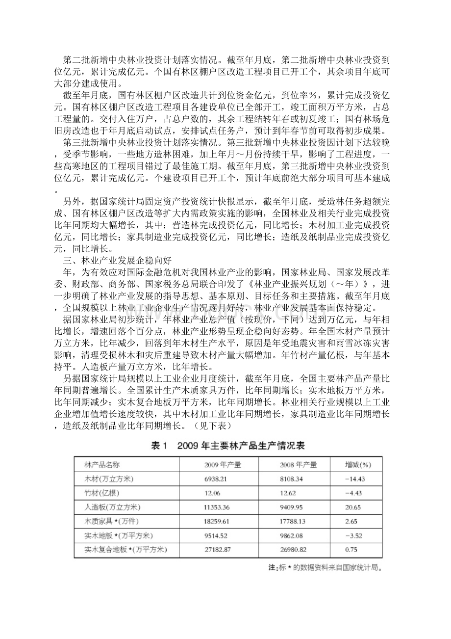 全国林业经济运行状况报告.docx_第2页