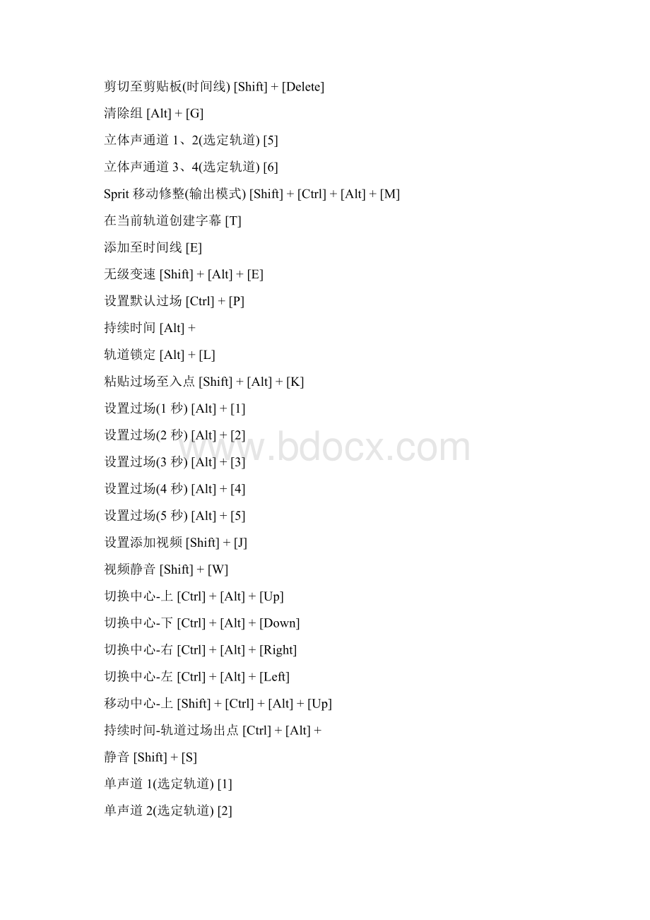 edius快捷键大全.docx_第3页