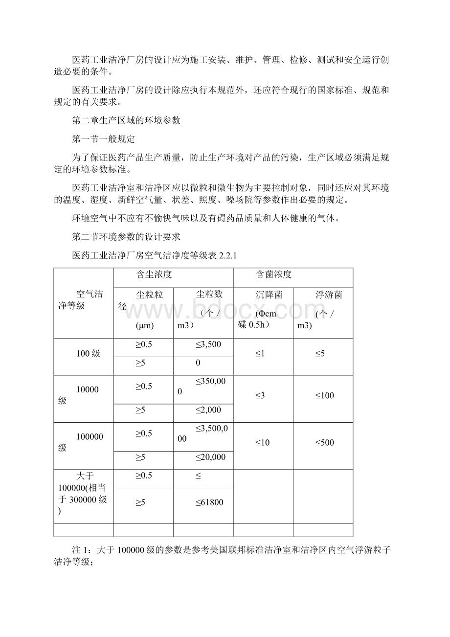 洁净厂房洁净区设计规范Word格式文档下载.docx_第2页