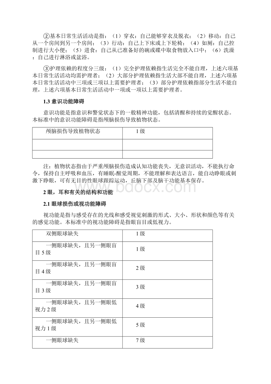 人身保险伤残鉴定标准版Word格式文档下载.docx_第2页