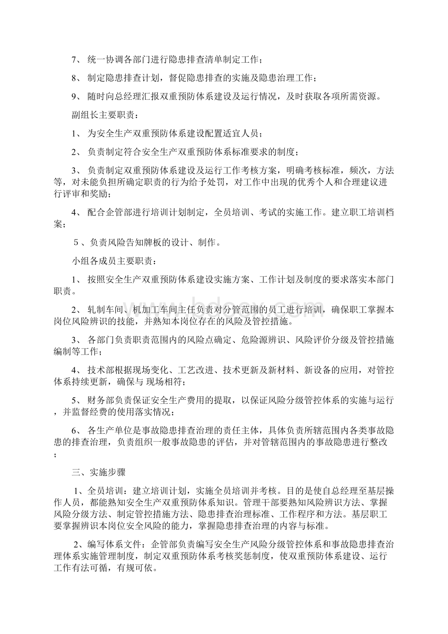 安全系统生产双重预防体系建设实施方案设计.docx_第3页