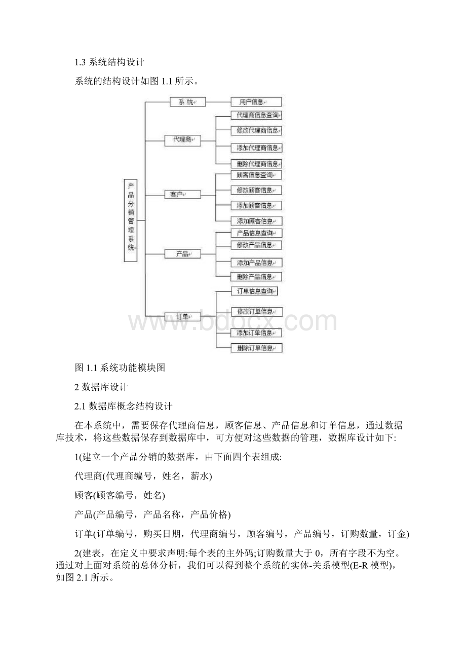 数据库课程设计分销系统Word文件下载.docx_第2页