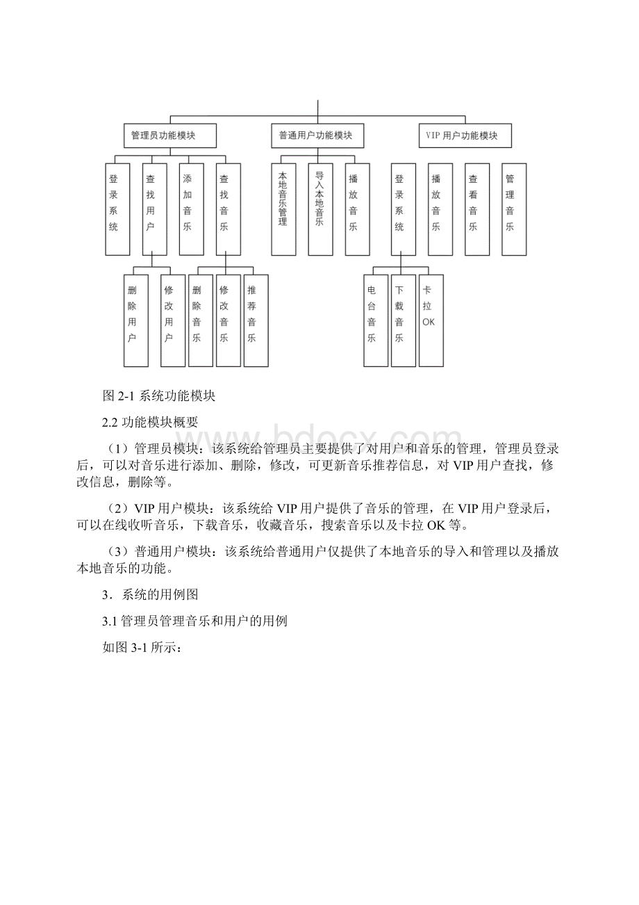 UML在线音乐系统Word文件下载.docx_第2页