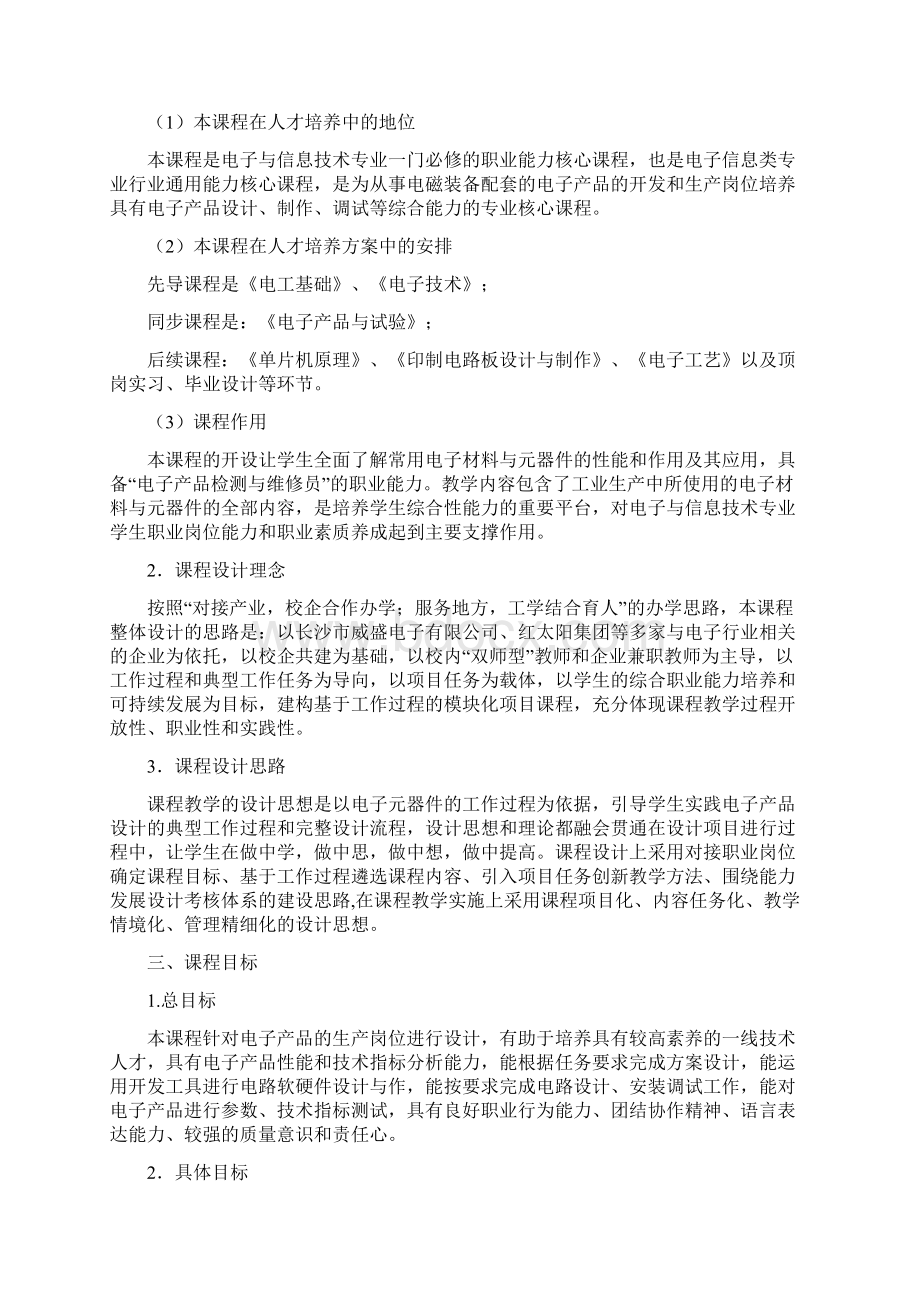 电子材料与元器件课程标准参考doc.docx_第2页