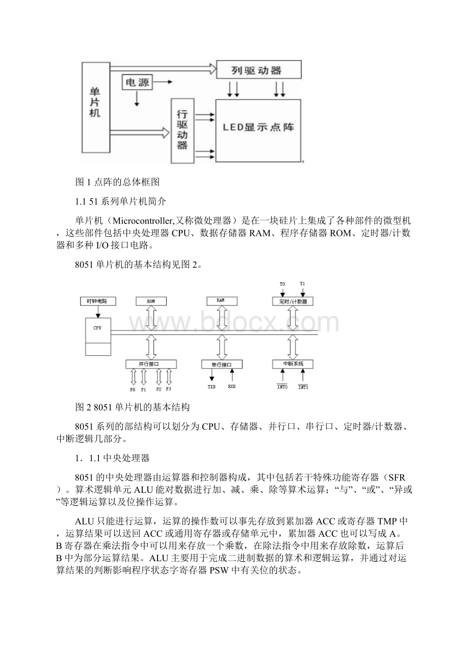 16乘16点阵的毕业设计利用单片机原理Word文档格式.docx_第2页