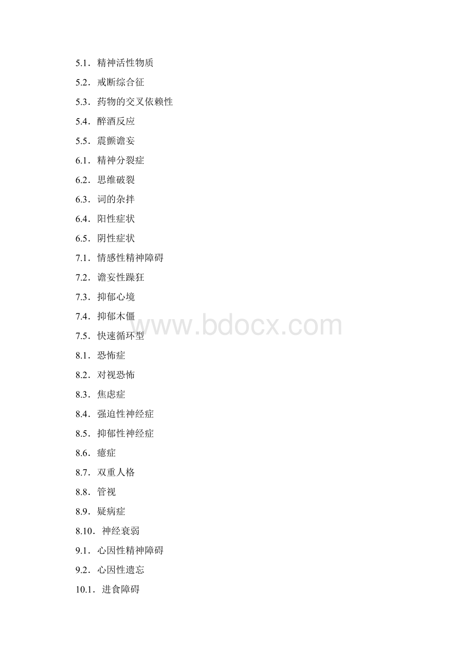 自学考试精神障碍护理学复习试题完整版.docx_第3页