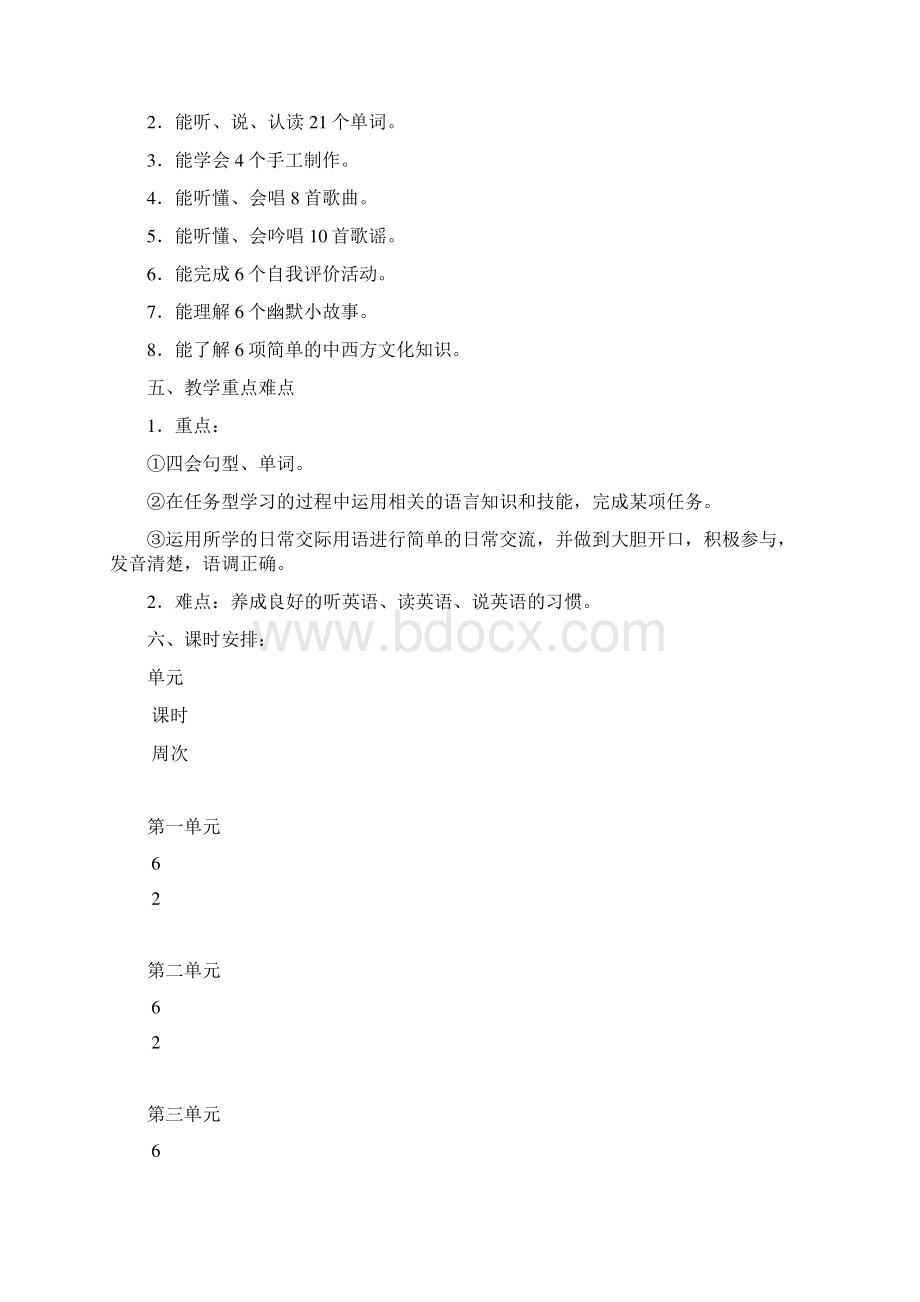 完整word版PEP小学英语五年级下册教学工作计划Word下载.docx_第2页