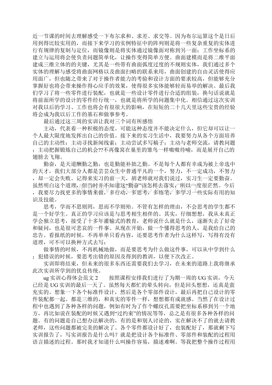 ug实训心得体会范文推荐.docx_第2页