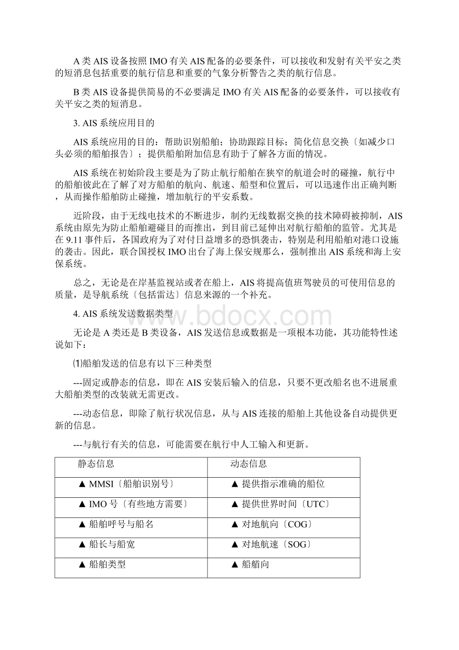 船载自动识别系统AIS原理及应用Word文件下载.docx_第3页