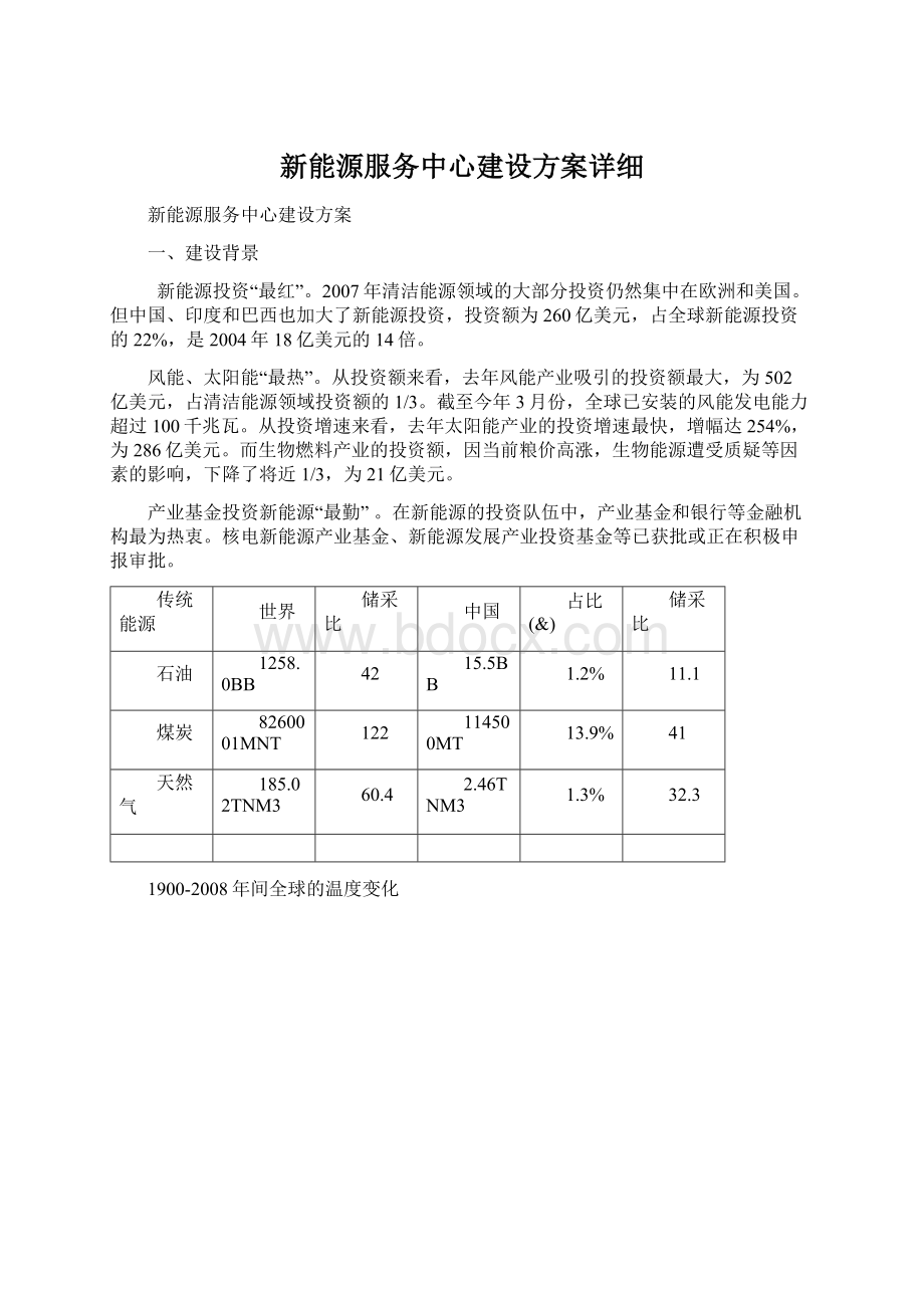 新能源服务中心建设方案详细Word格式.docx