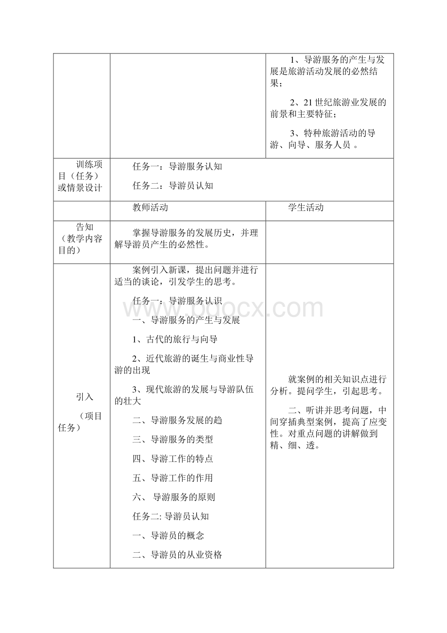 《导游业务》课程单元教案设计.docx_第2页