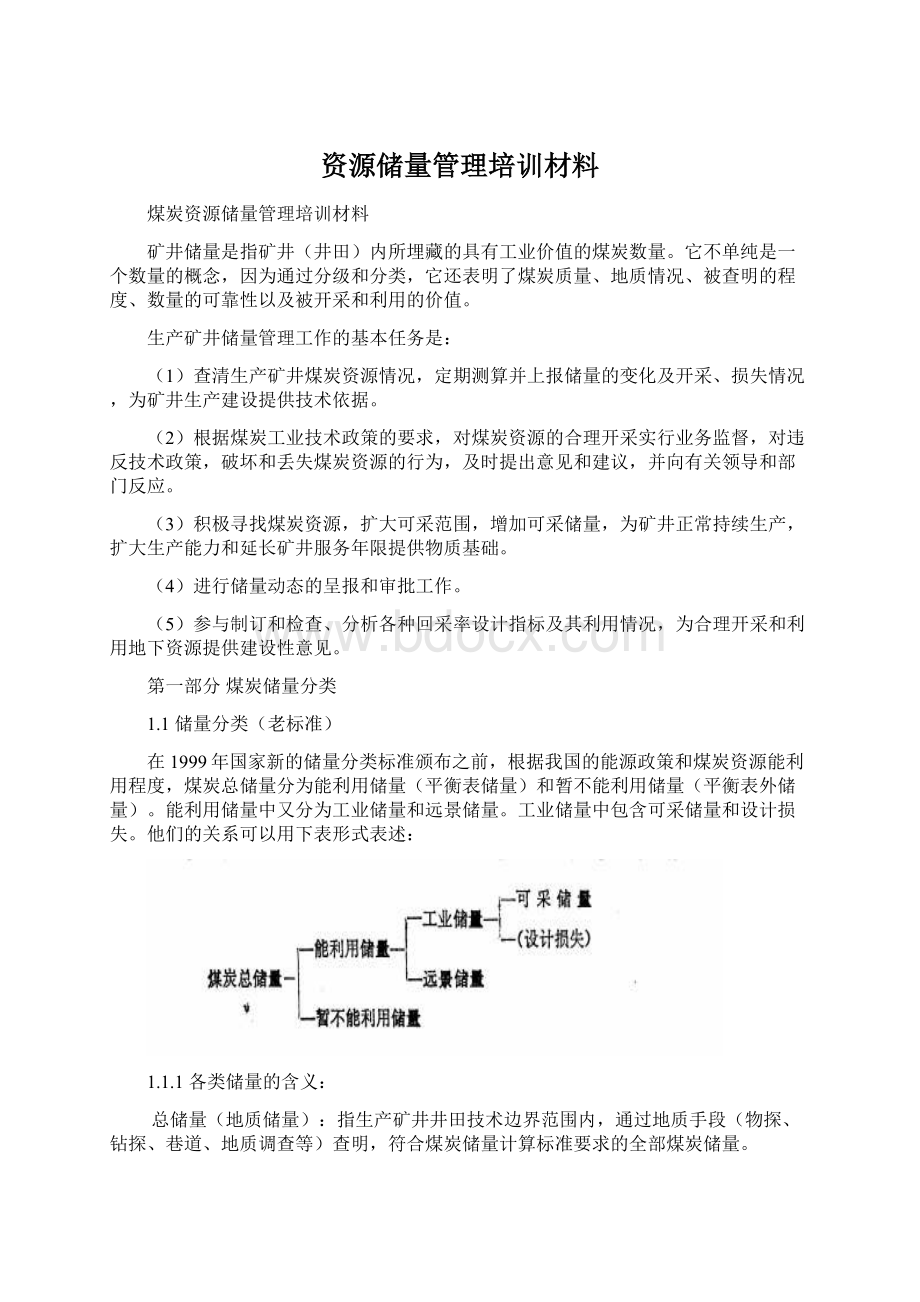 资源储量管理培训材料.docx