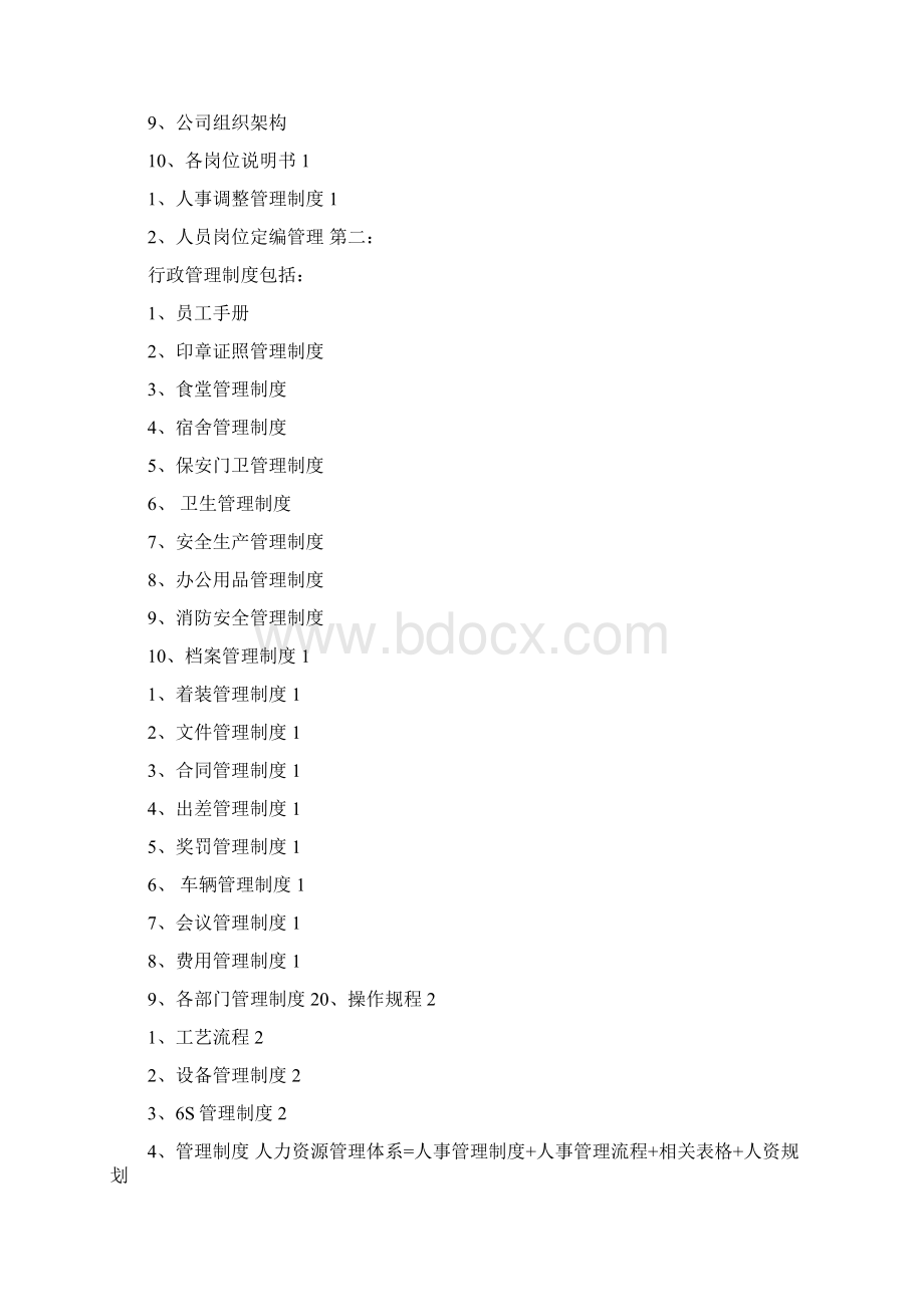 企业管理制度包括哪些内容Word格式.docx_第2页