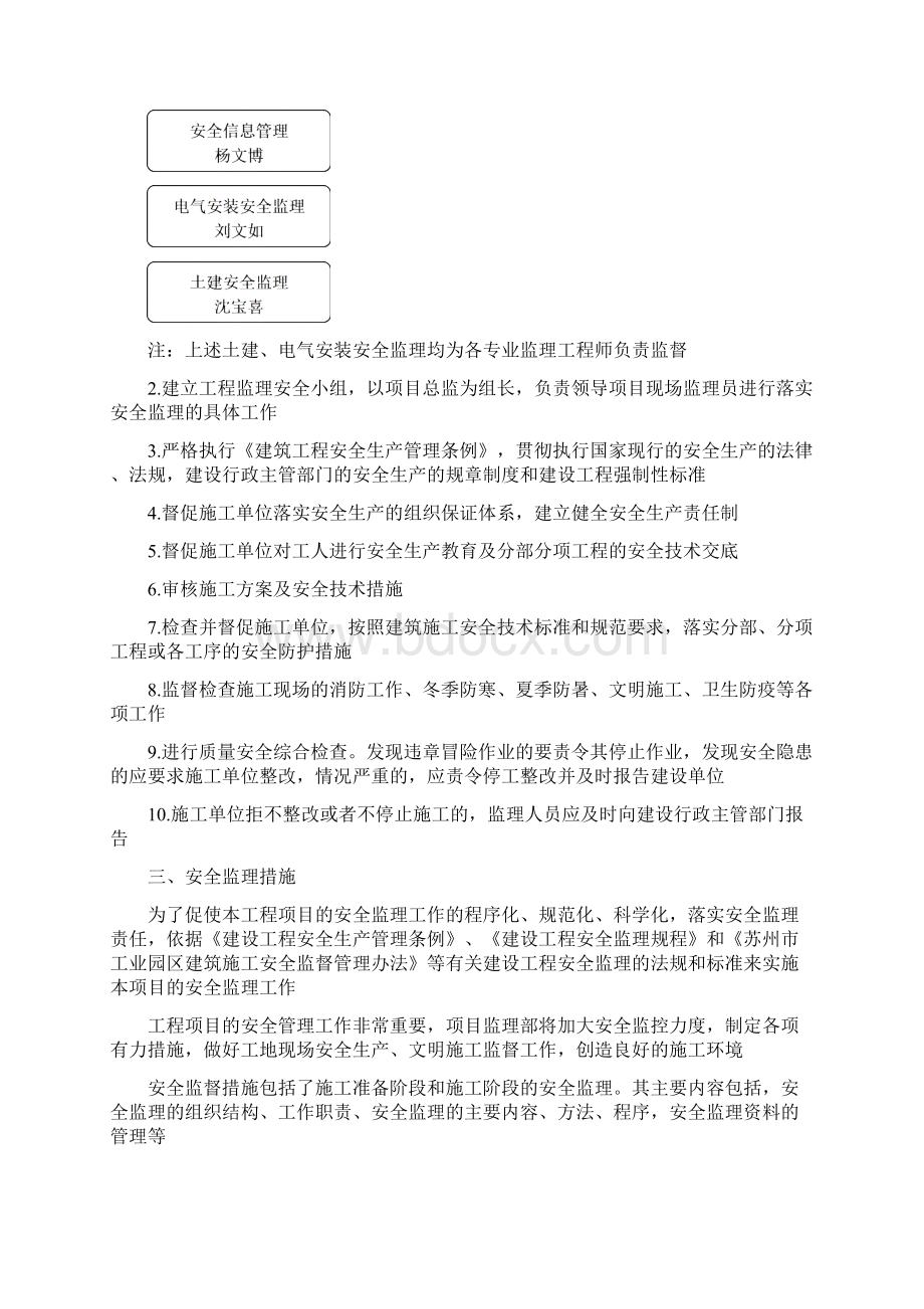 阳澄鸿景湾南标段工程安全生产文明施工监理规划Word文档下载推荐.docx_第3页