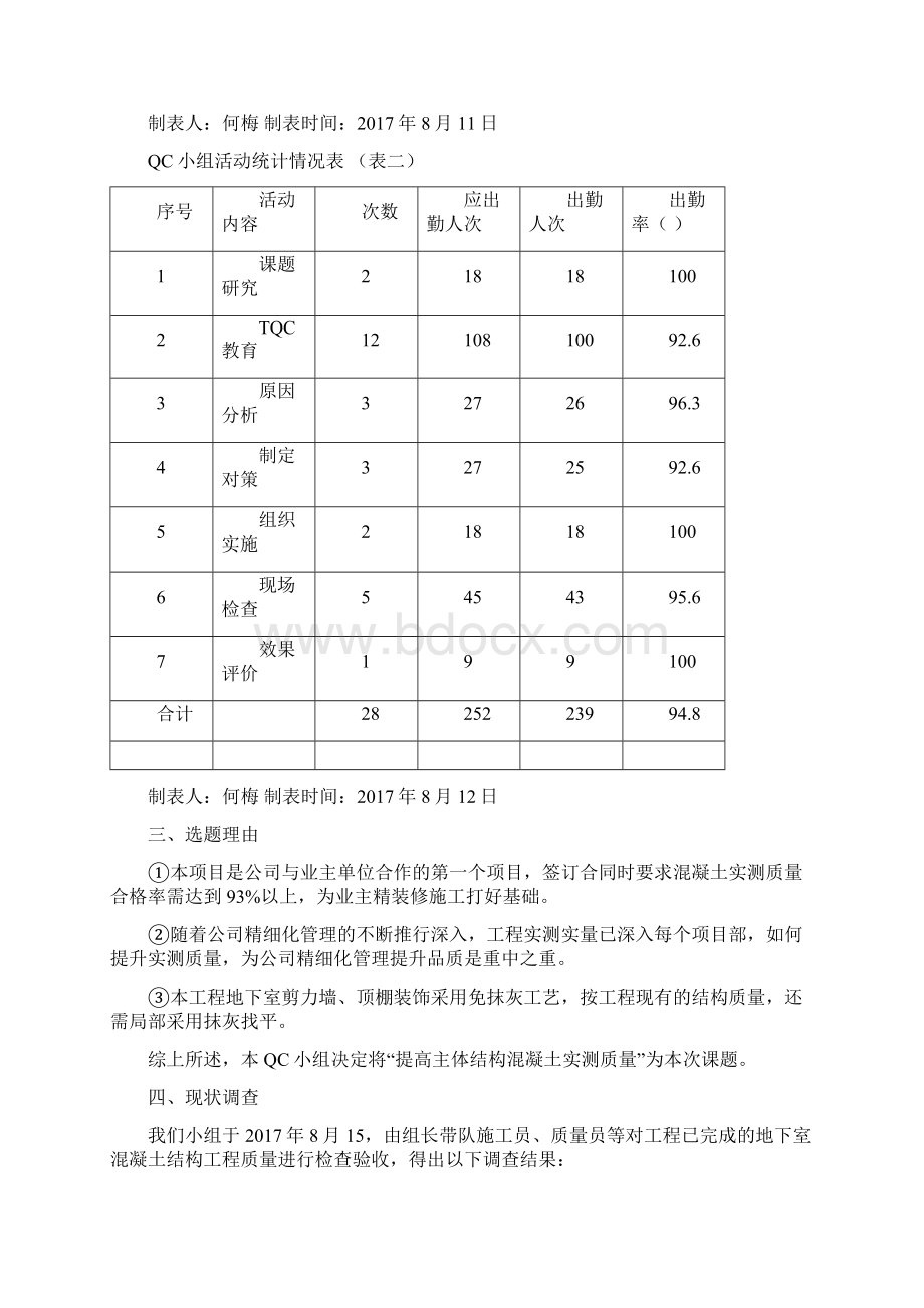 技术攻关QC小组活动成果提高主体结构混凝土实测质量.docx_第3页