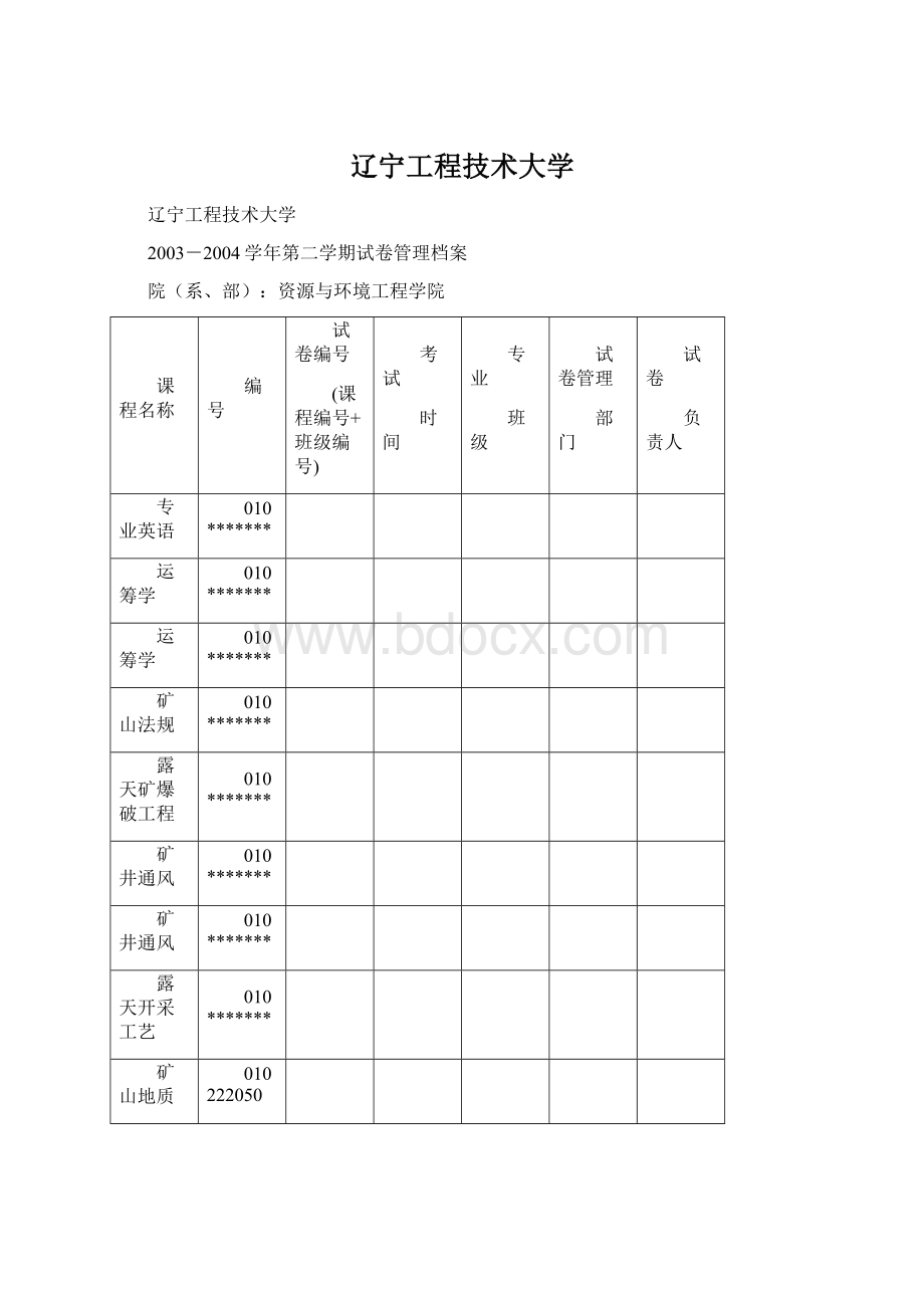 辽宁工程技术大学Word文档格式.docx