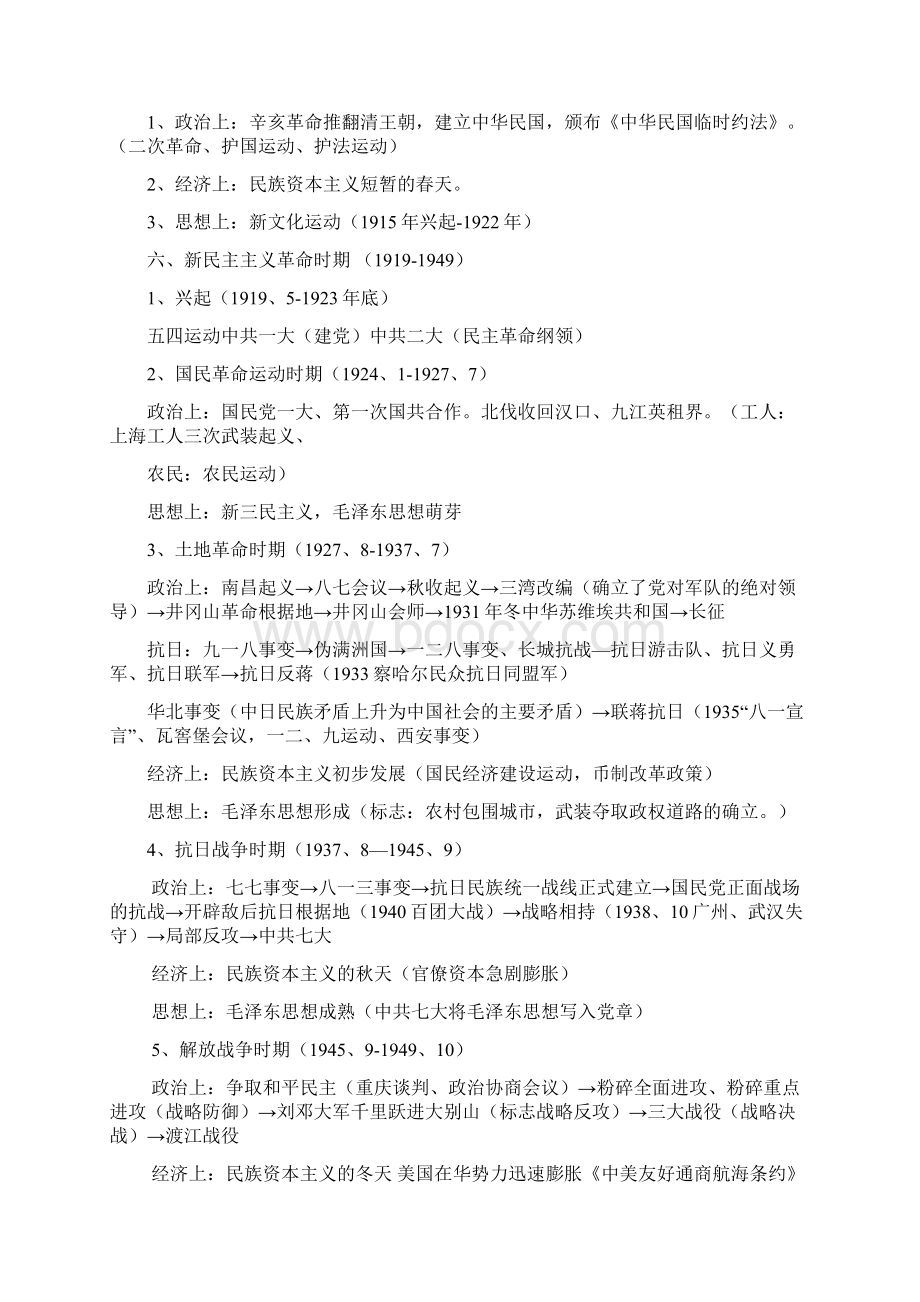 高三中国近代现代史题纲文档格式.docx_第2页