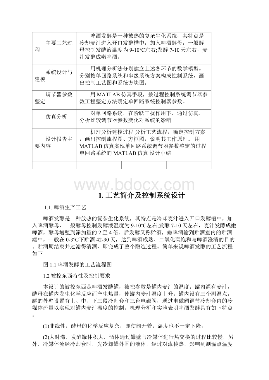 大学啤酒发酵罐的度控制设计与仿真Word文档下载推荐.docx_第2页