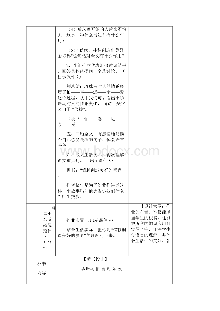 部编版五年级语文上册优质教案珍珠鸟 教案Word文档格式.docx_第3页