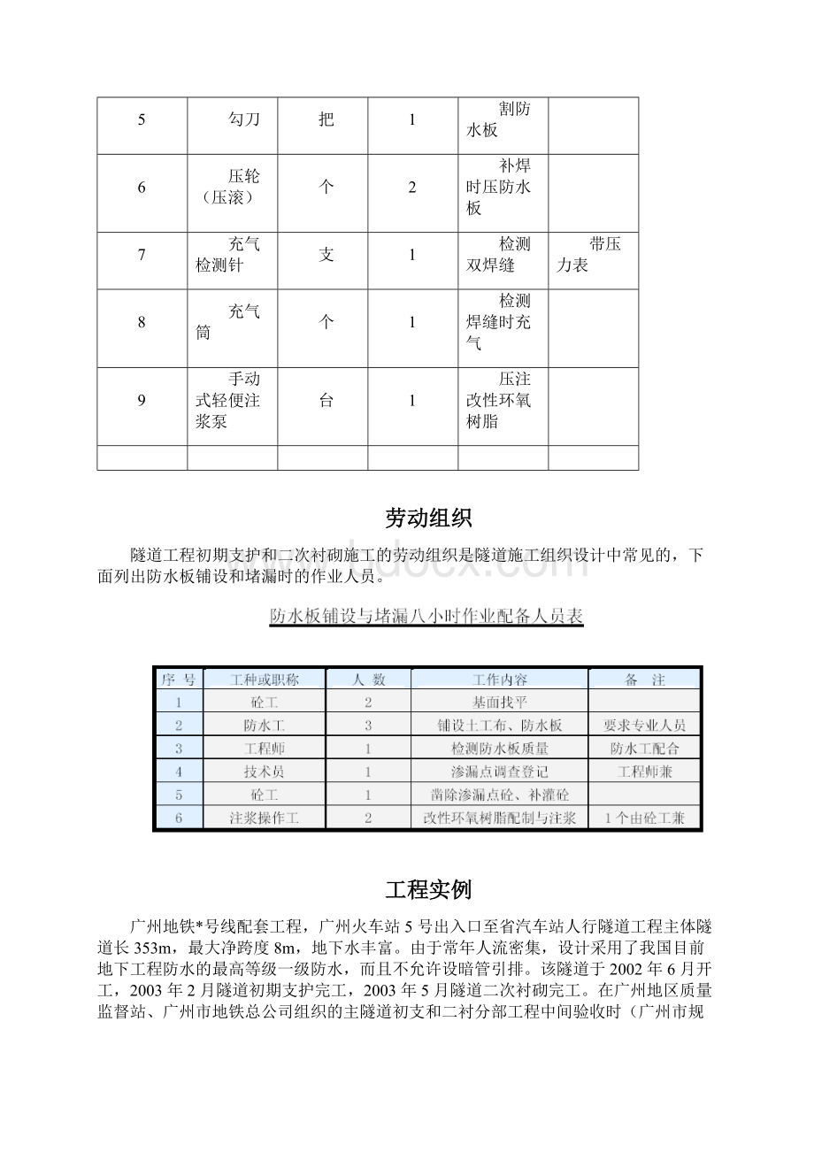 广州某人行隧道防水工程施工工法.docx_第2页