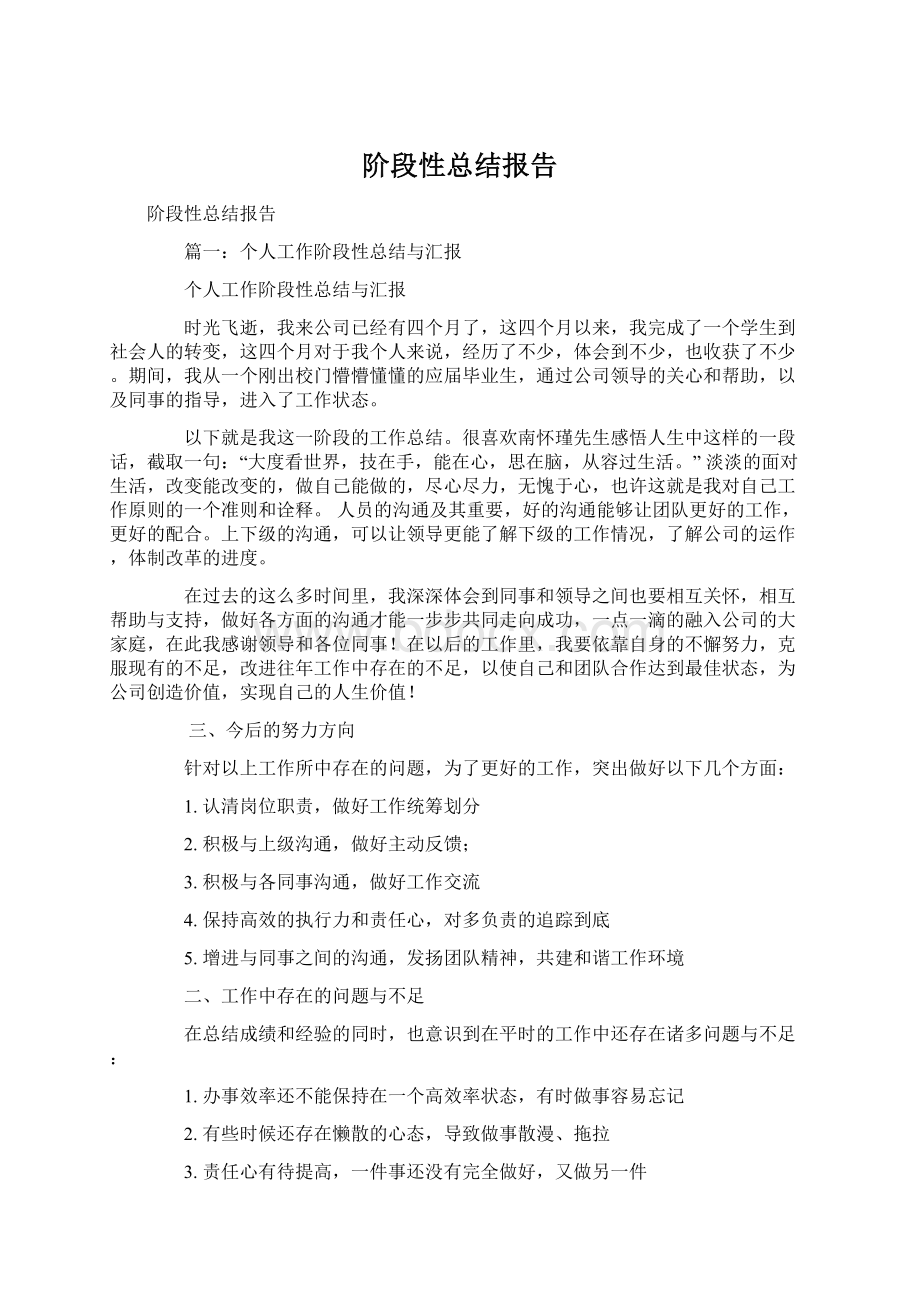 阶段性总结报告.docx