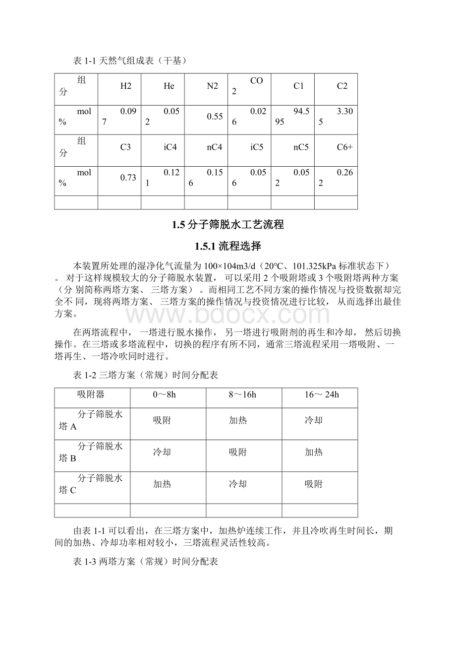 天然气分子筛脱水装置工艺设计.docx_第2页