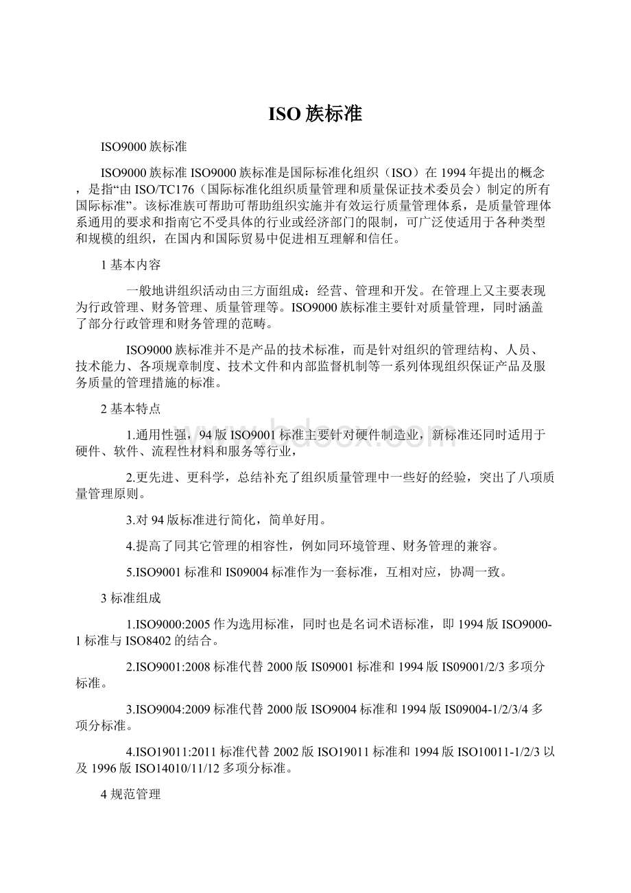 ISO族标准文档格式.docx