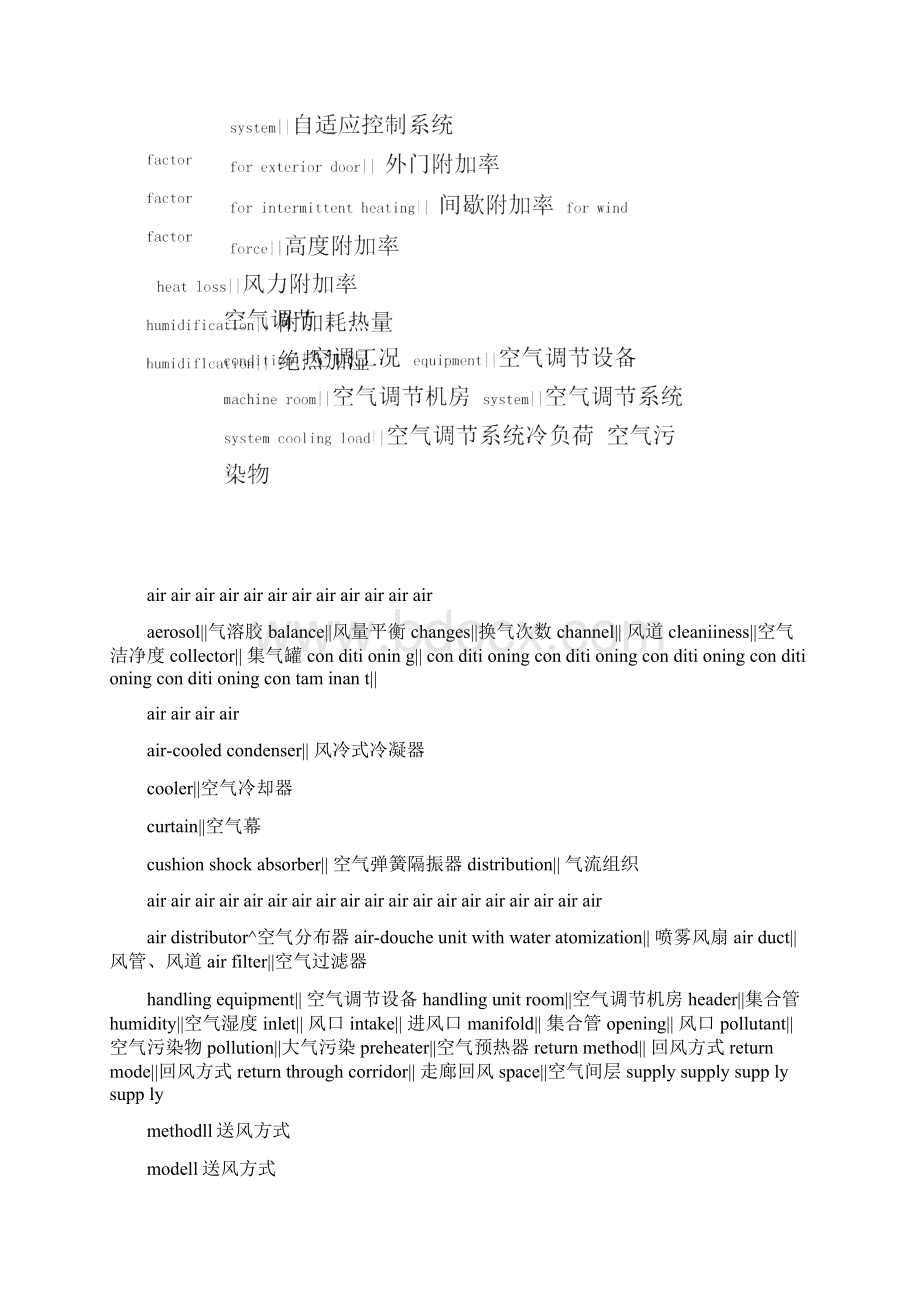 空调专业常用英文词汇Word格式.docx_第3页