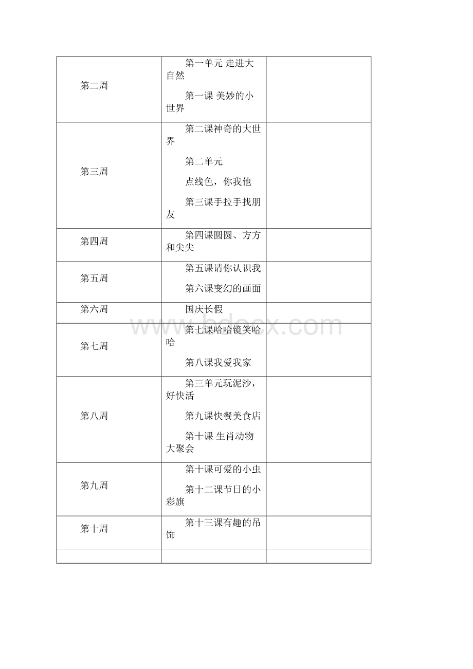 岭南版小学一年级上册美术教案Word格式文档下载.docx_第2页