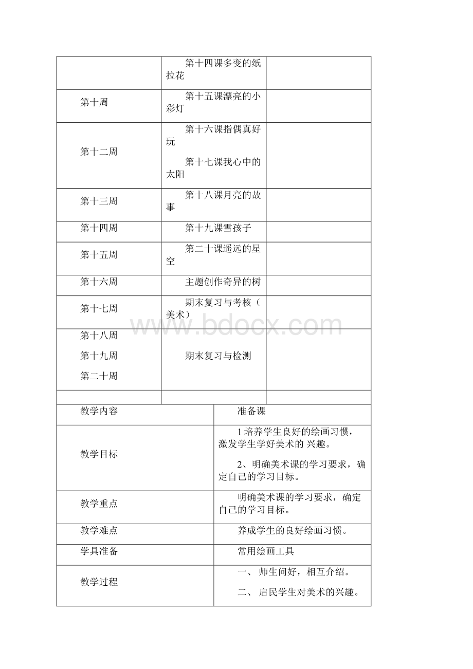 岭南版小学一年级上册美术教案Word格式文档下载.docx_第3页