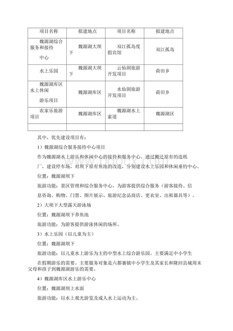 湖南省隆回县魏源湖景区旅游开发项目可行性研究报告.docx_第2页