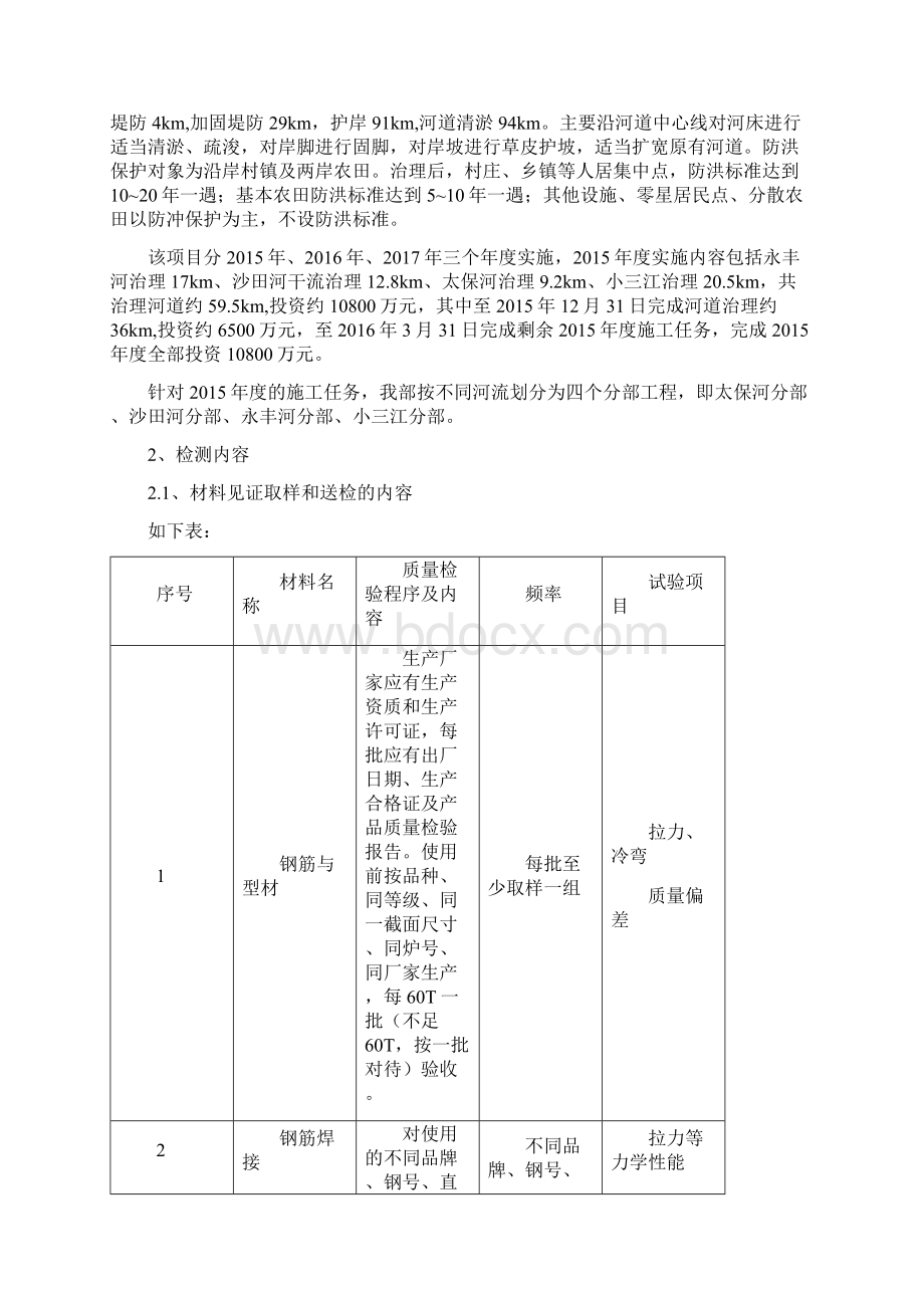 中小河流治理工程检测方案示例Word格式文档下载.docx_第2页