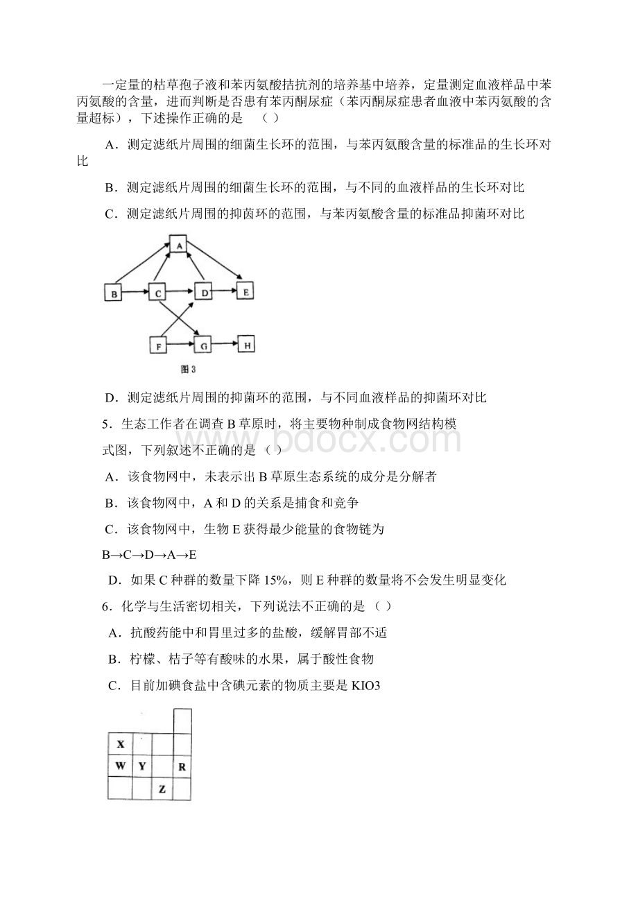 北京大学附中届高三适应性训练理综Word文件下载.docx_第3页