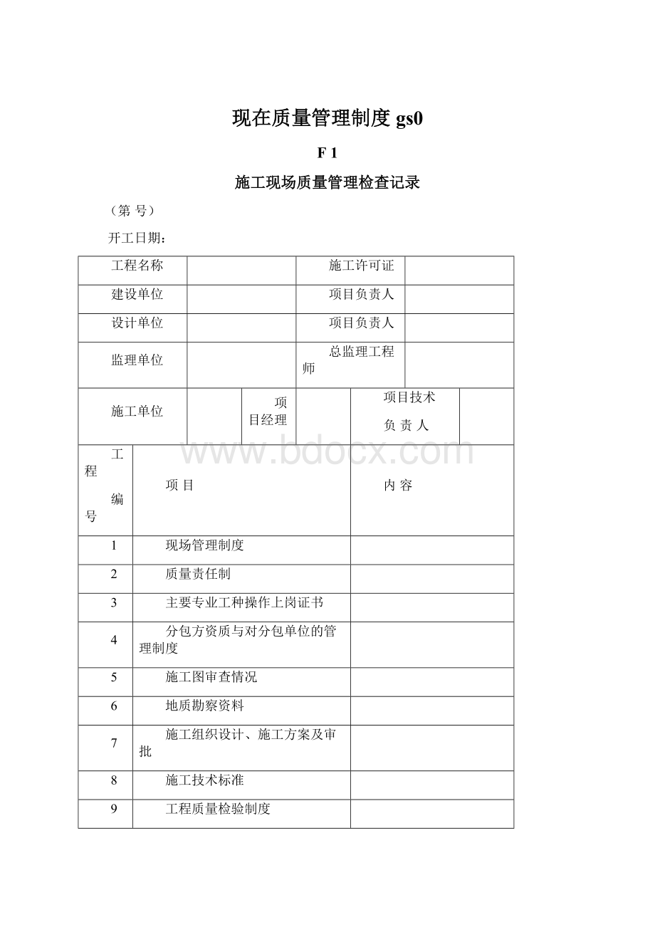 现在质量管理制度gs0.docx_第1页