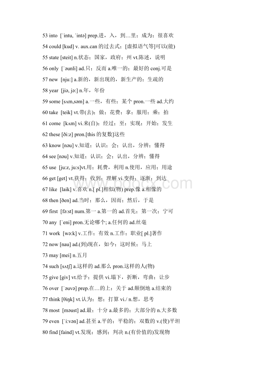 最新复习资料最常用1000英语单词全部标有注释1doc最好的单词.docx_第3页