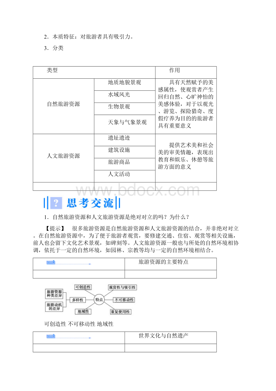 课堂新坐标教师用书高中地理 第二单元 第一节 旅游资源及其特点教学设计 鲁教版选修3.docx_第3页