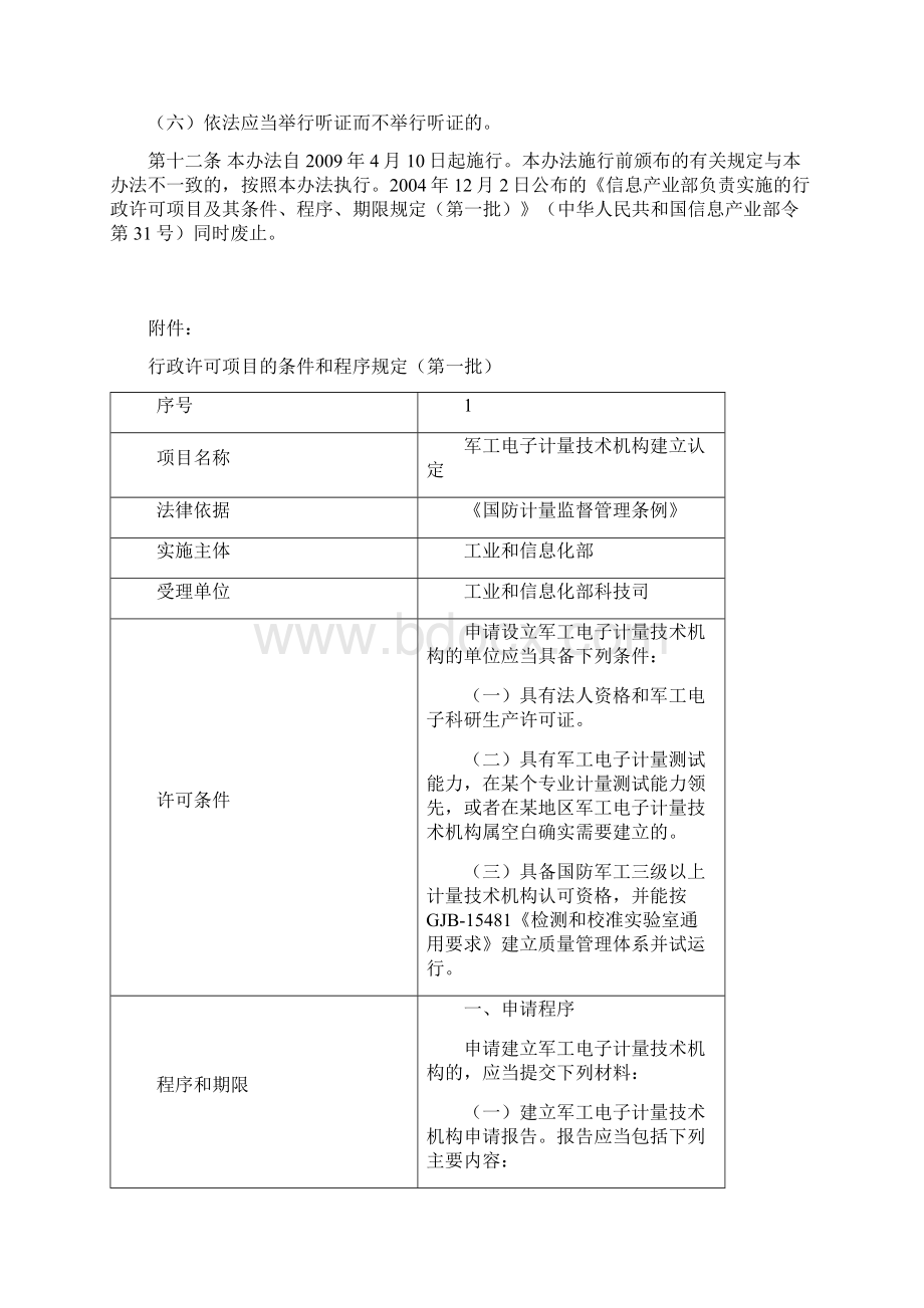 工业和信息化部行政许可实施办法Word文件下载.docx_第3页