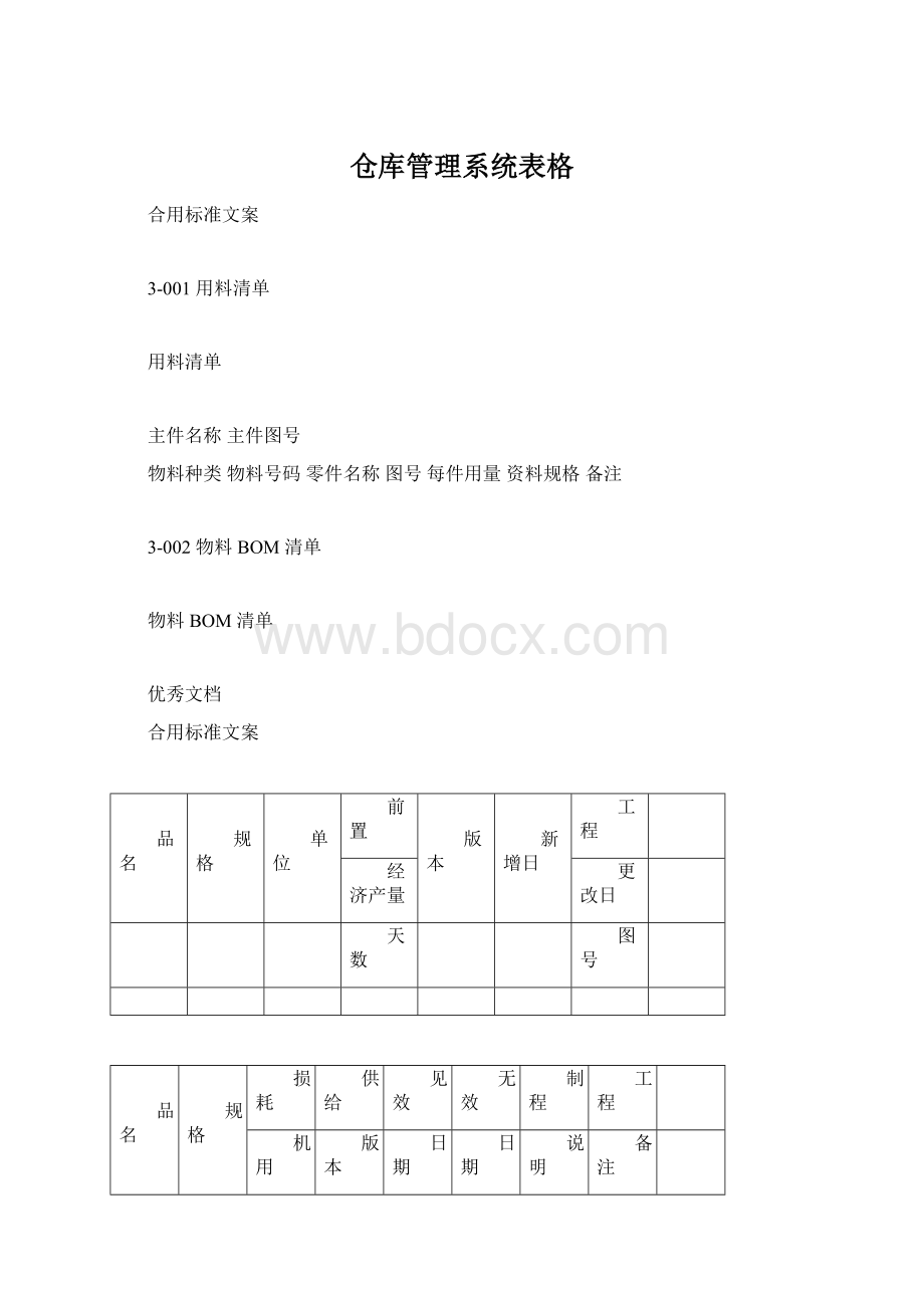 仓库管理系统表格文档格式.docx