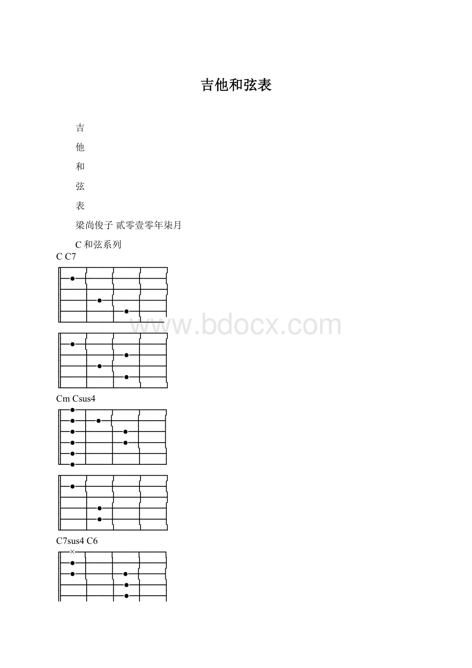 吉他和弦表.docx_第1页