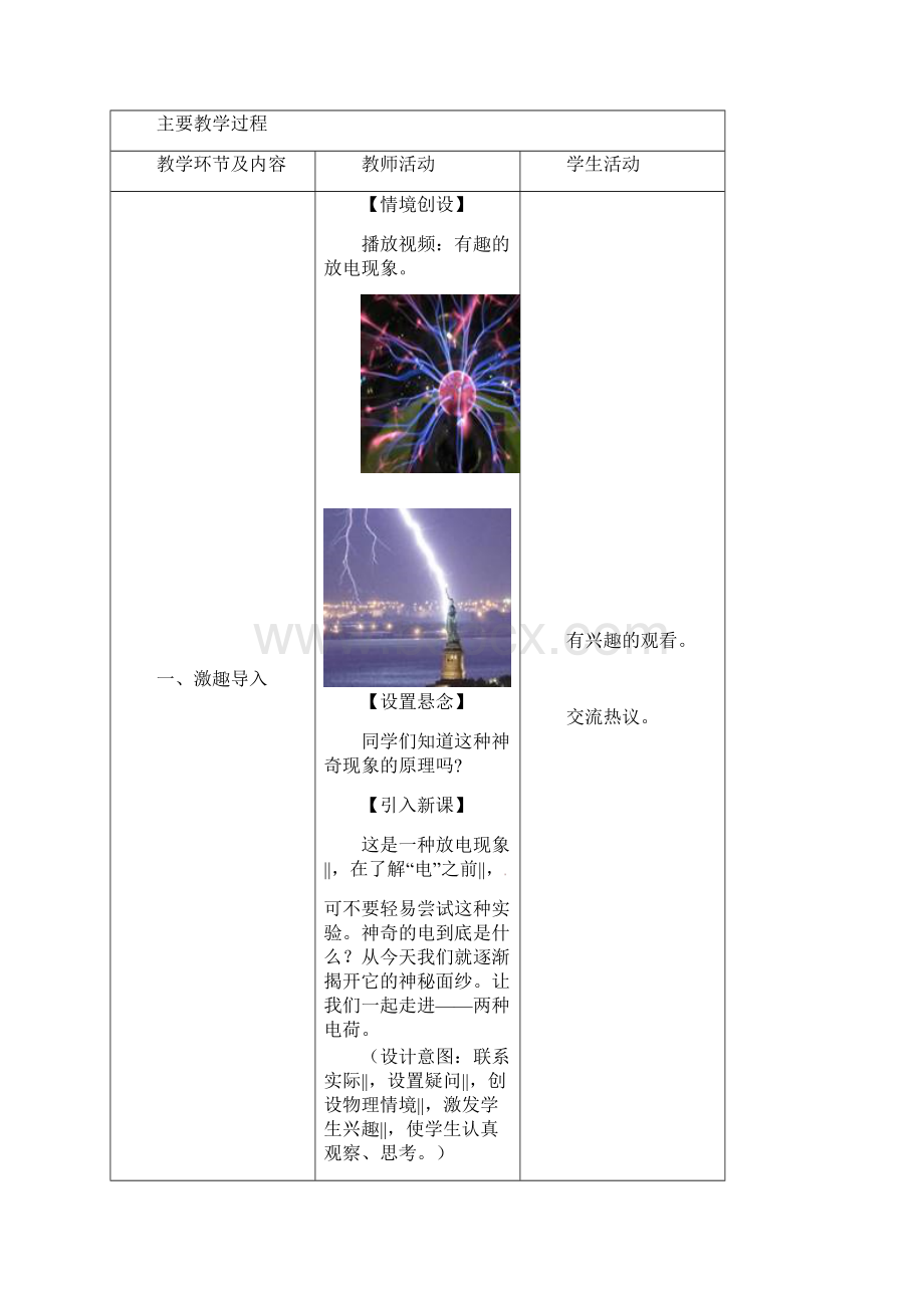 第1节 两种电荷 教学设计.docx_第2页