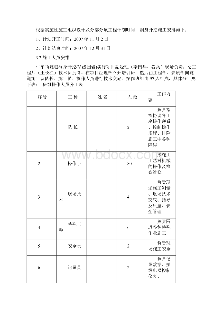 牛车项隧道洞身开挖施工方案V级.docx_第2页