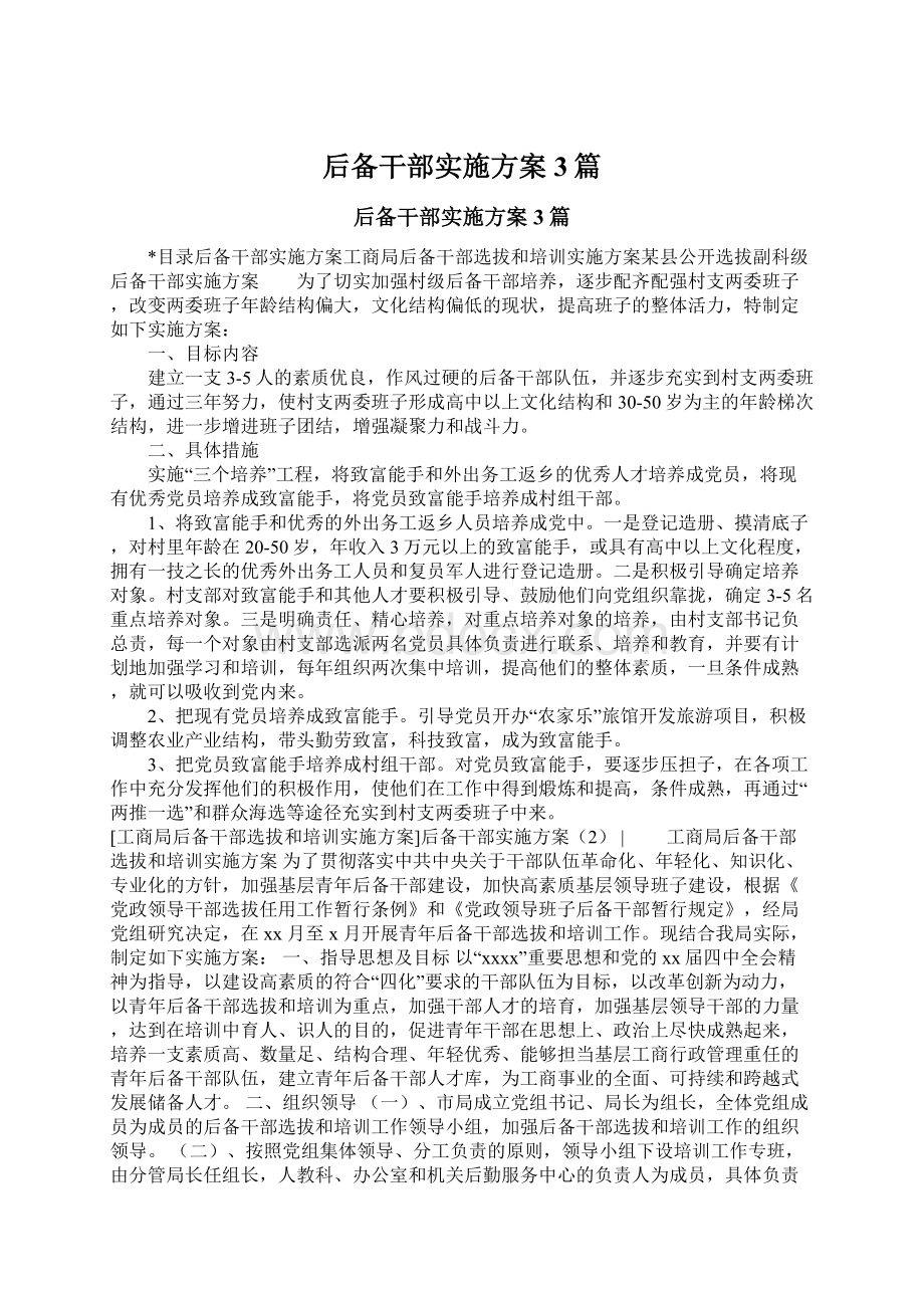 后备干部实施方案3篇.docx