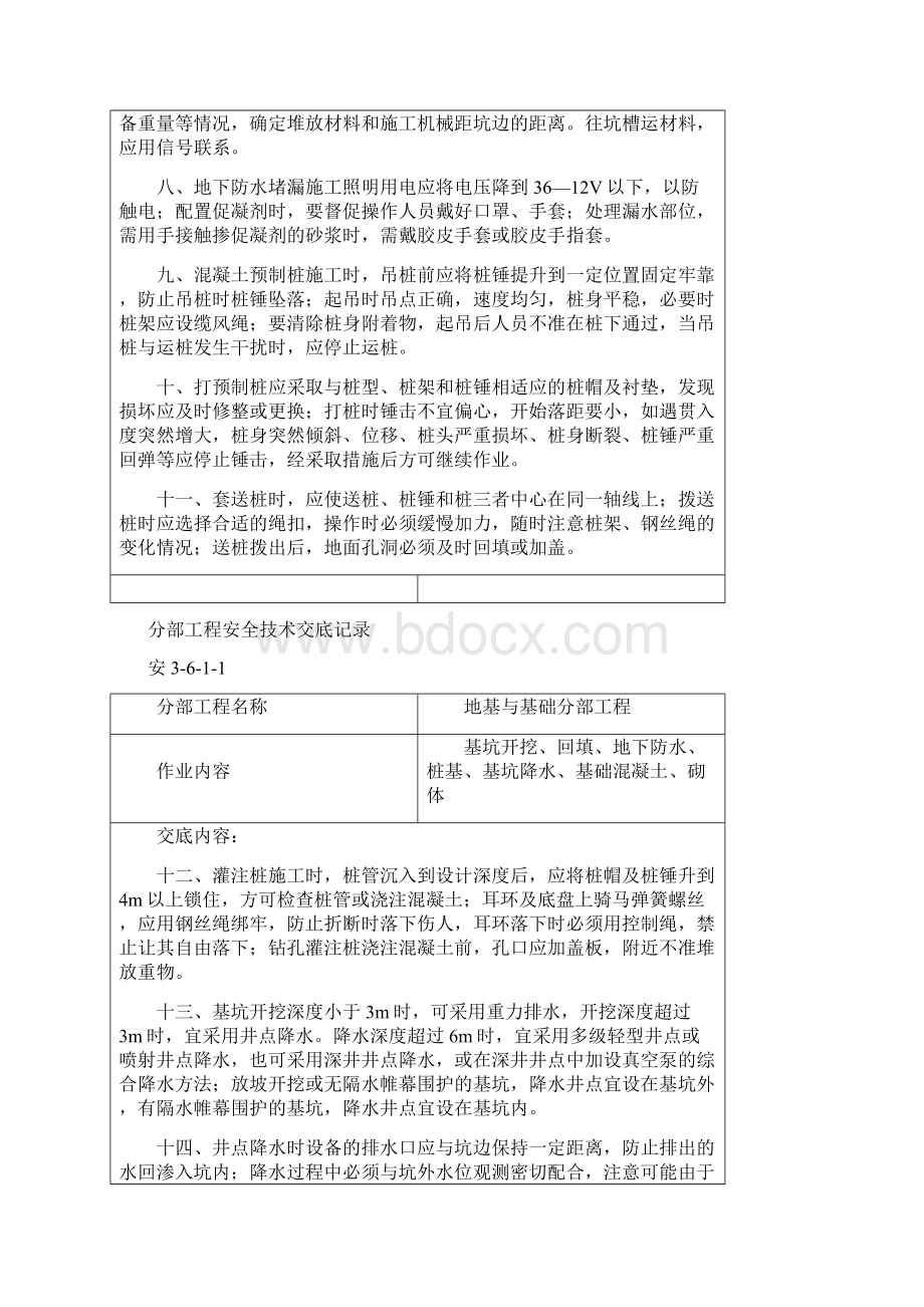 分部+分项工程安全技术交底清单Word格式.docx_第3页