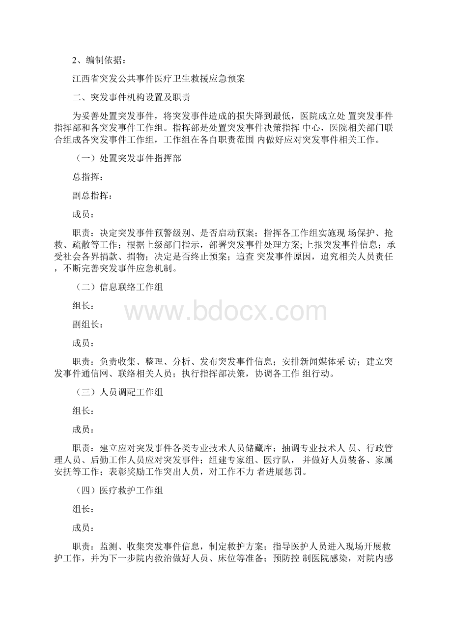 门诊突发事项预警机制和应急救援预案文档格式.docx_第2页