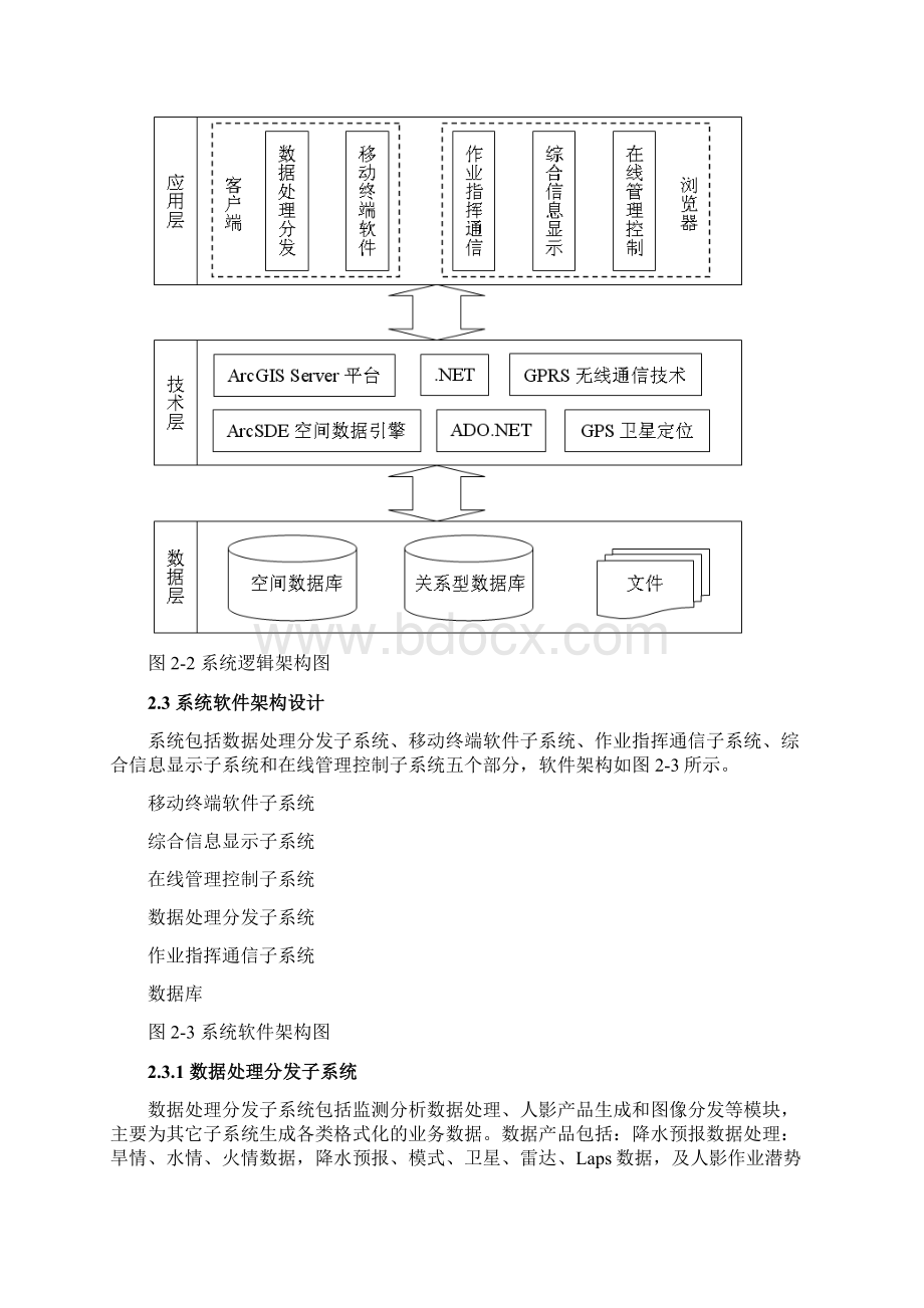 湖北省人影作业指挥和信息采集集成系统概要设计.docx_第3页