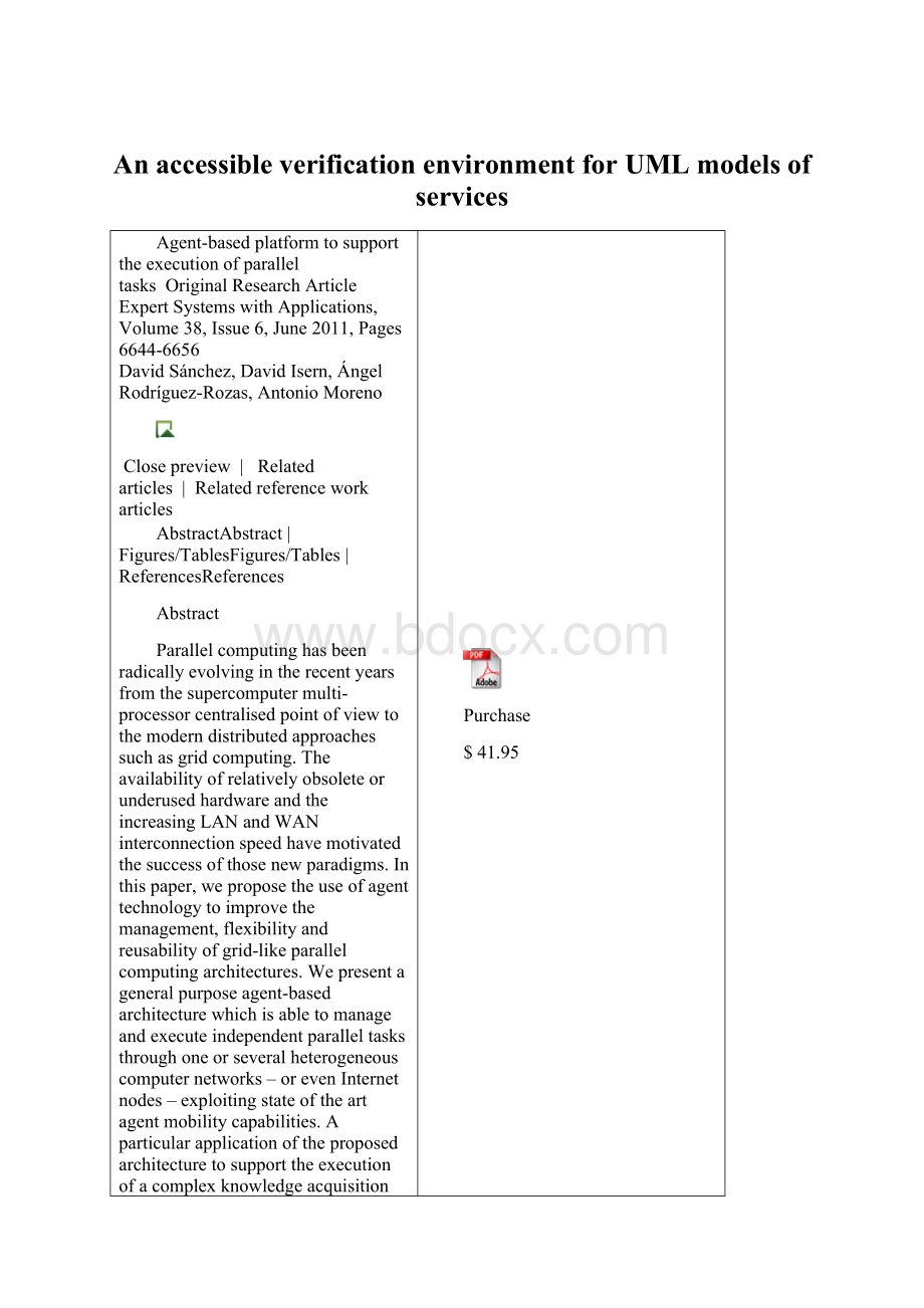 An accessible verification environment for UML models of services.docx